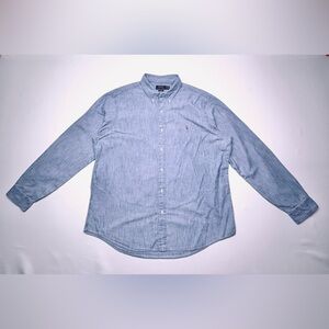 Polo Ralph Lauren Men's Classic Fit Indigo Chambray Shirt SZ XXL EUC